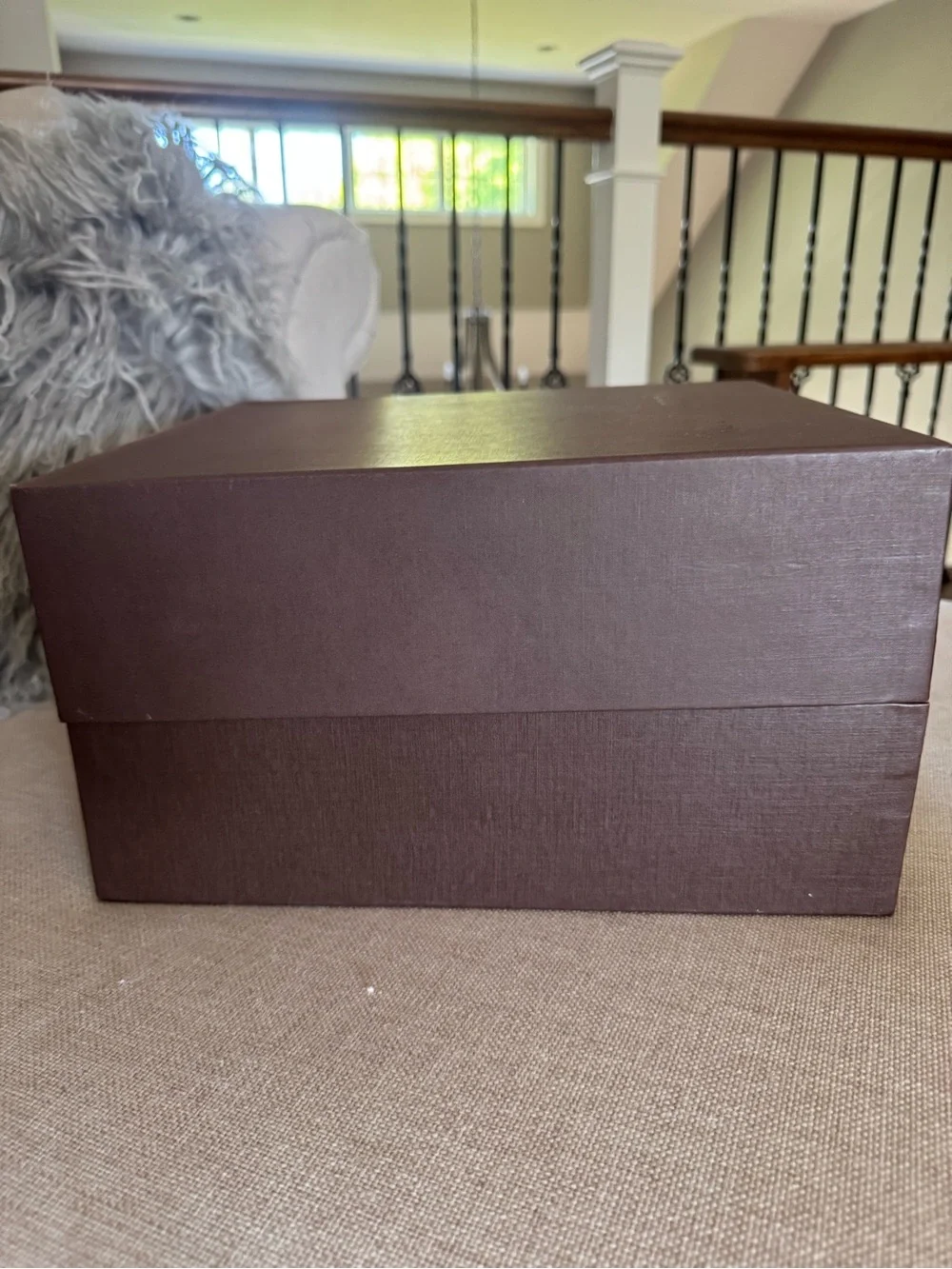 Louis Vuitton Brown Gift Box with Black Logo